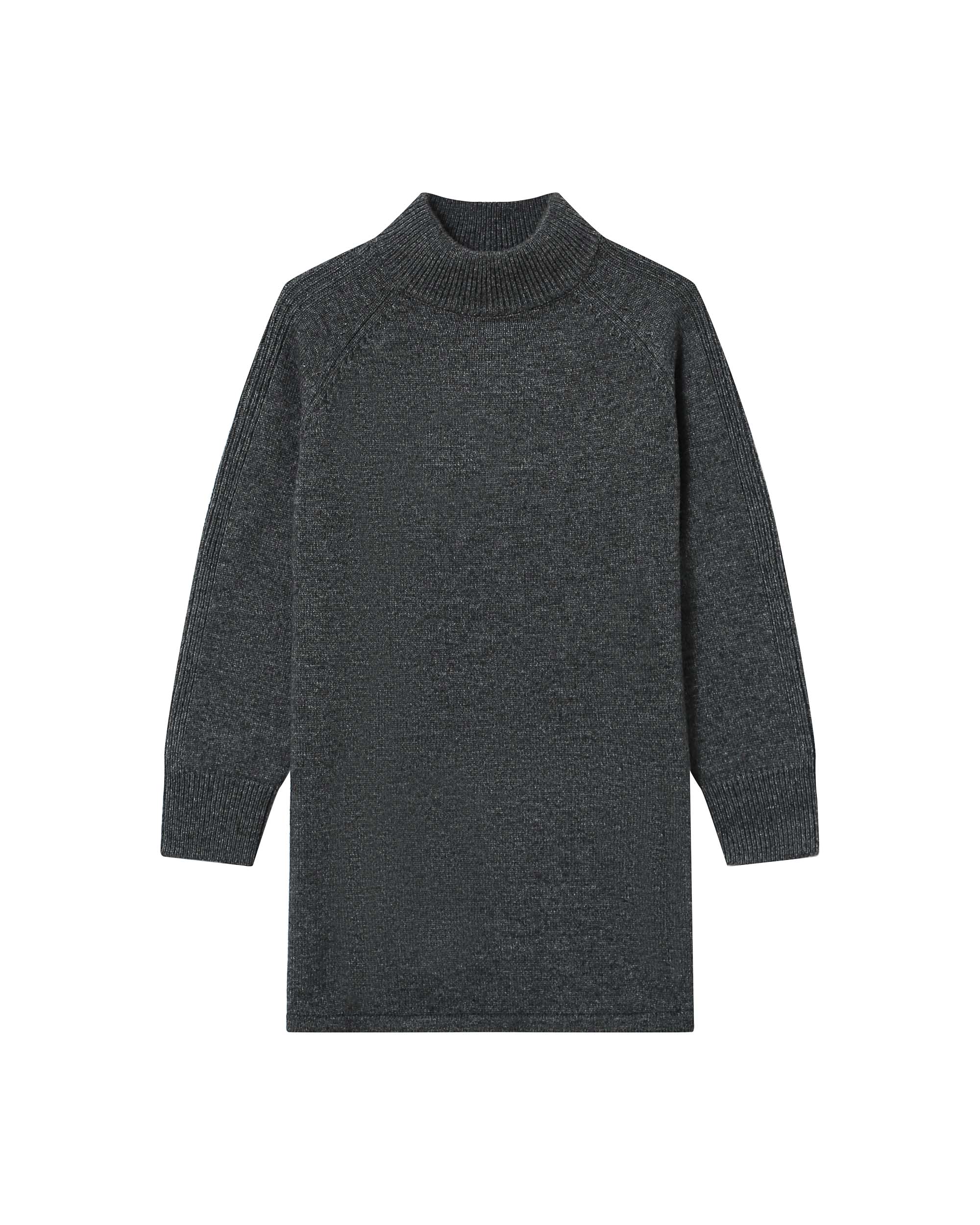 Short sweater dress anthracite Sandrine