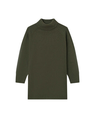 Robe pull courte kaki Sandrine