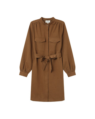 Robe chemise courte kaki Serbia