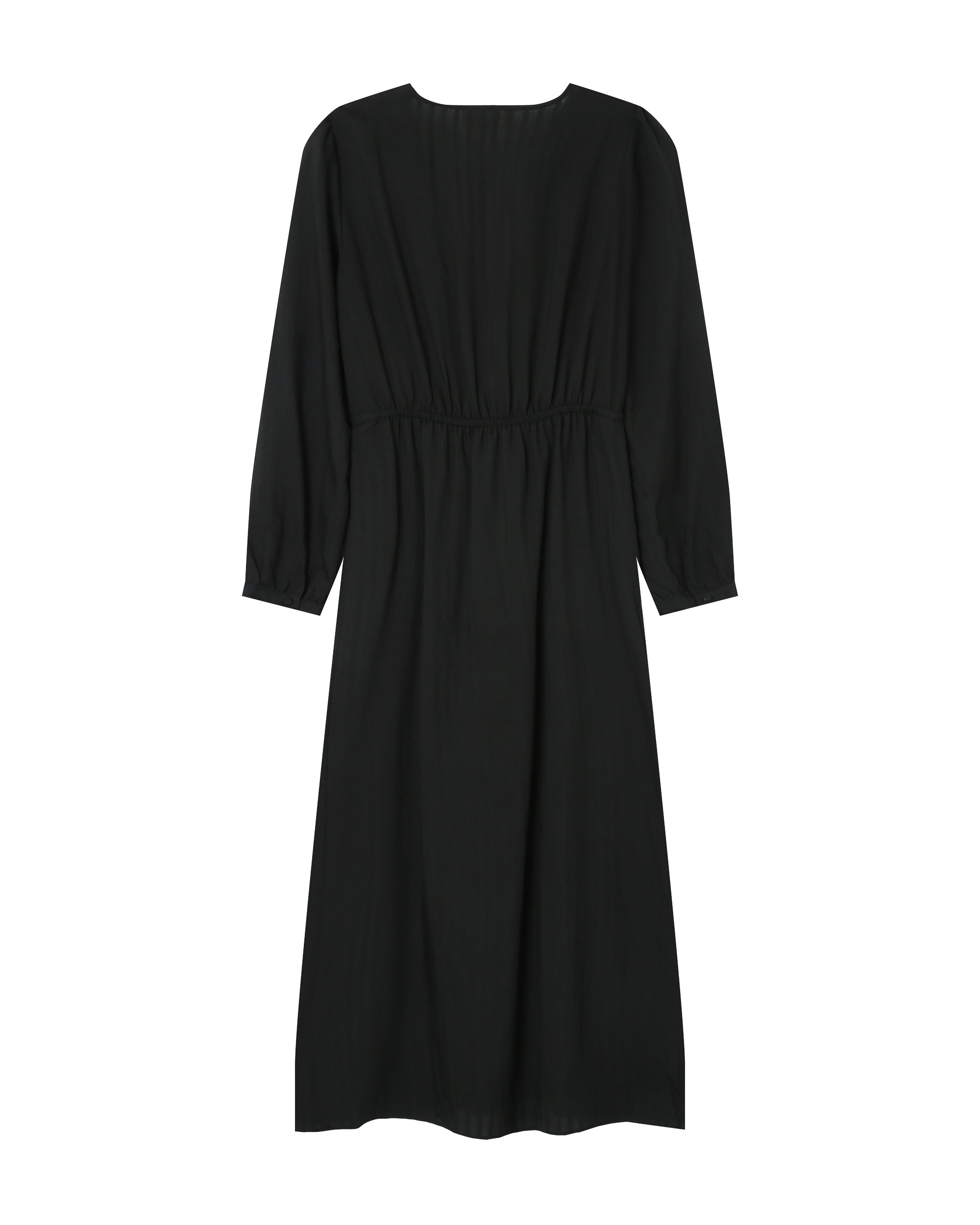 Robe longue decollete v noir Shirley