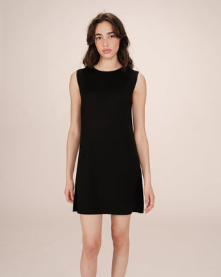 Robe courte tailoring noir Sarah