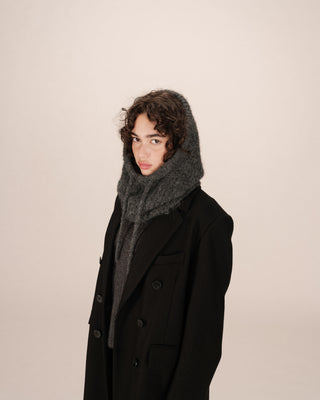 Cagoule en maille anthracite Samourai