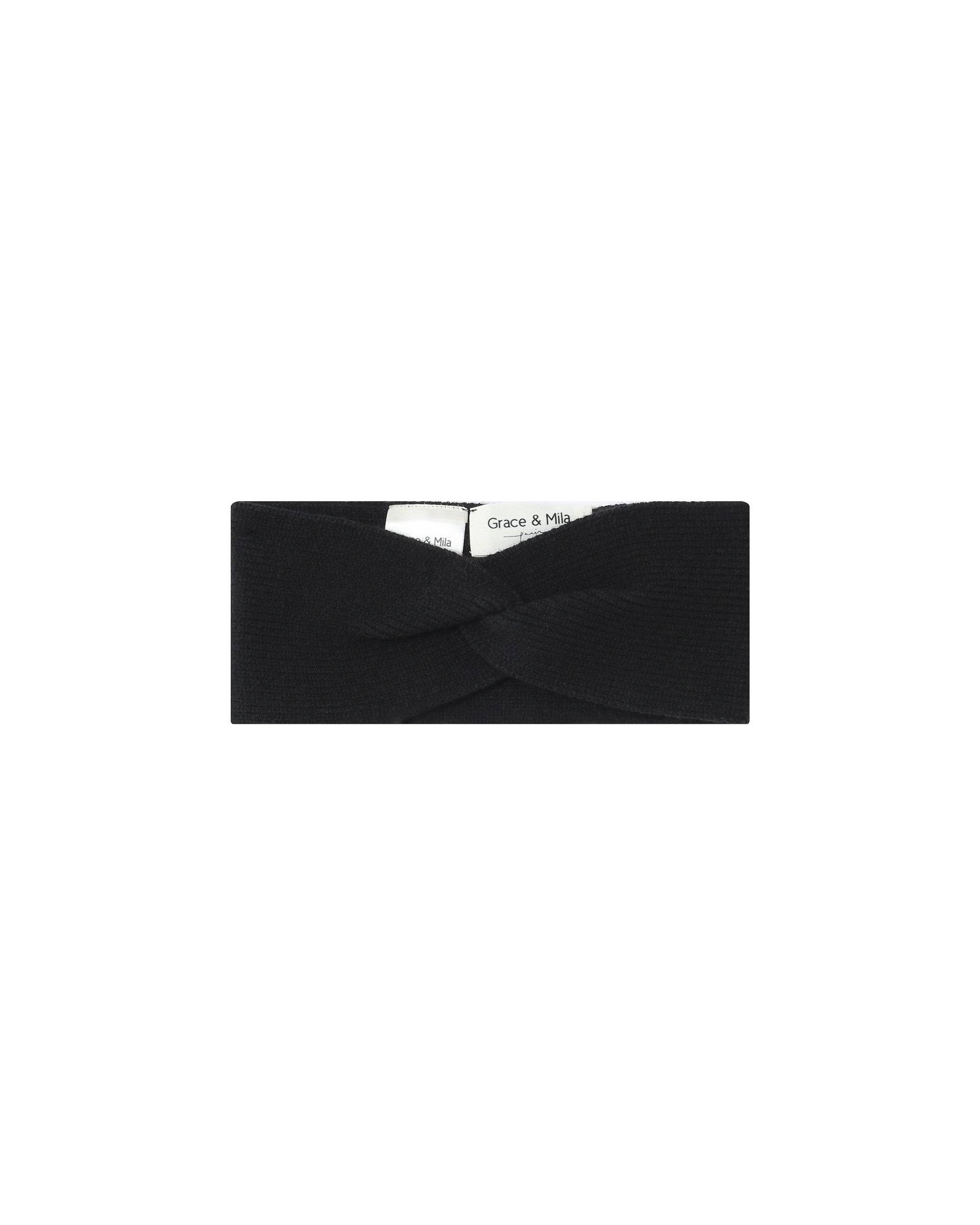 Bandeau en maille noir Saladin