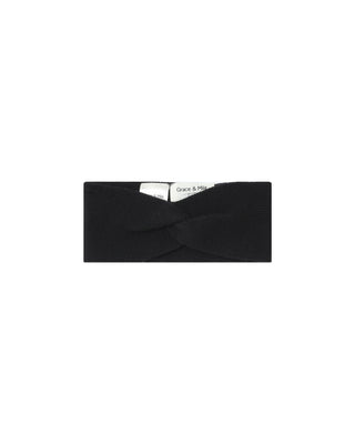 Bandeau en maille noir Saladin