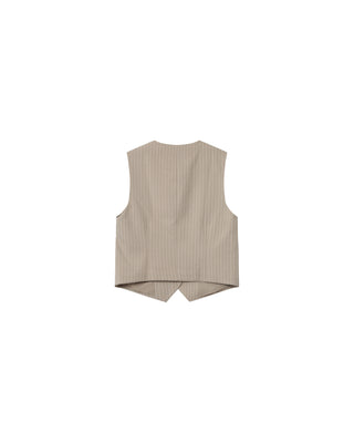 Striped waistcoat greige Sister