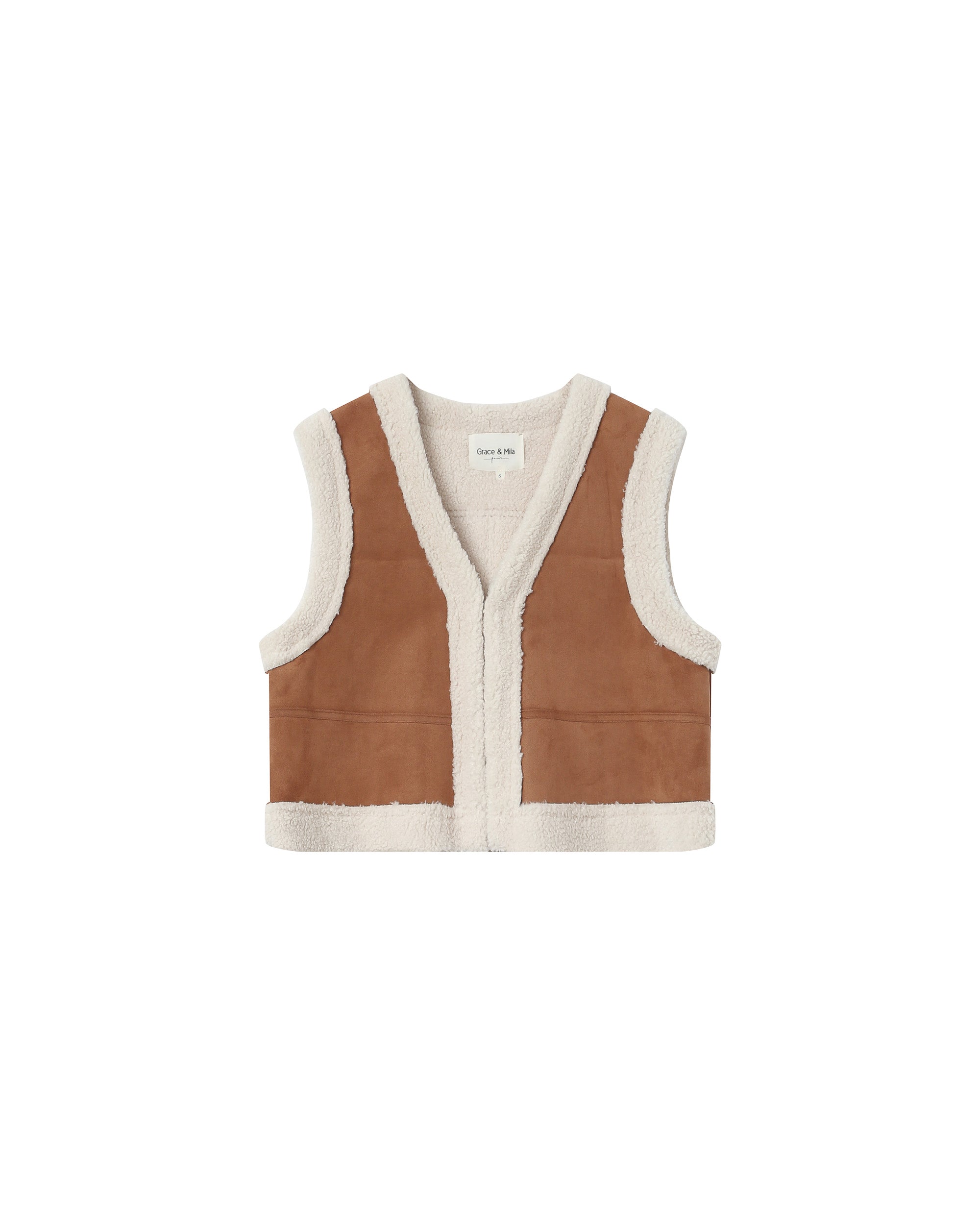 Suede and shearling jacket camel Sohen