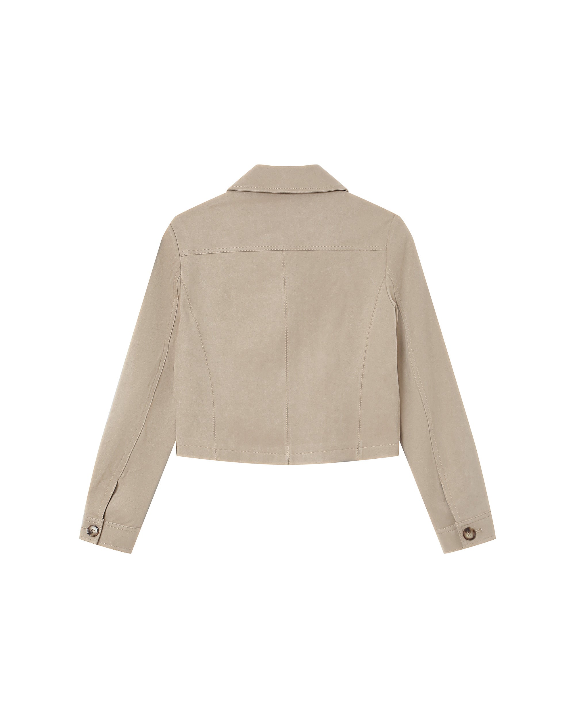 Veste en suedine greige Sullivan