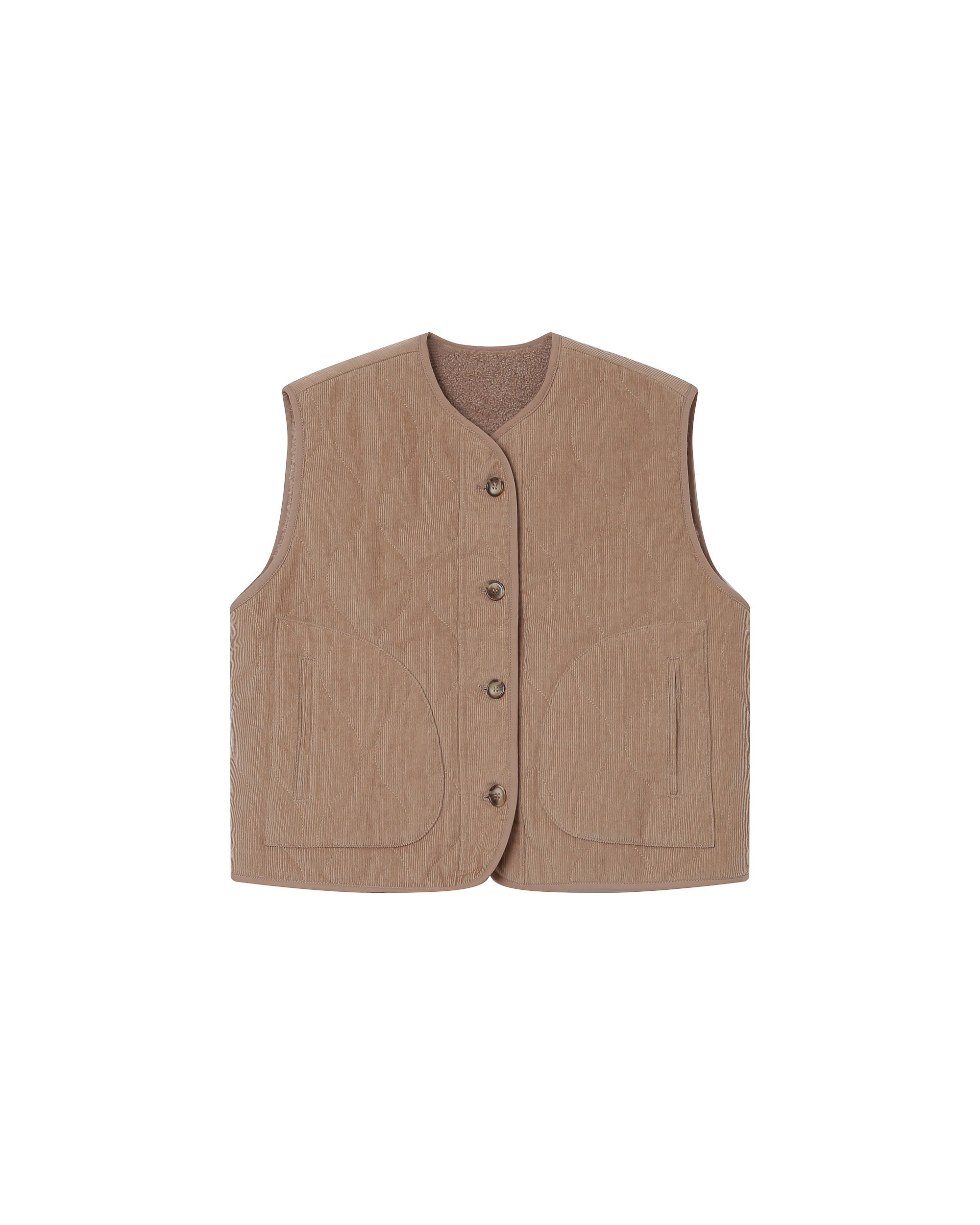 Veste matelassée greige Seth