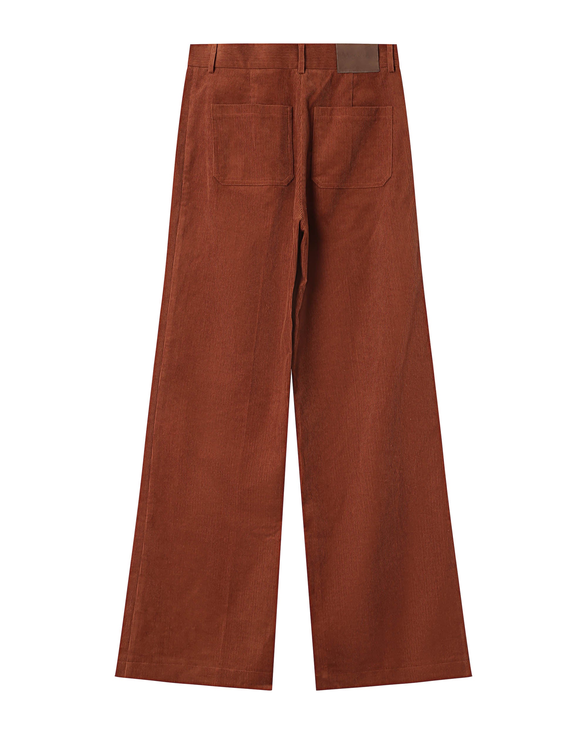 Pantalon large velours brique Samba