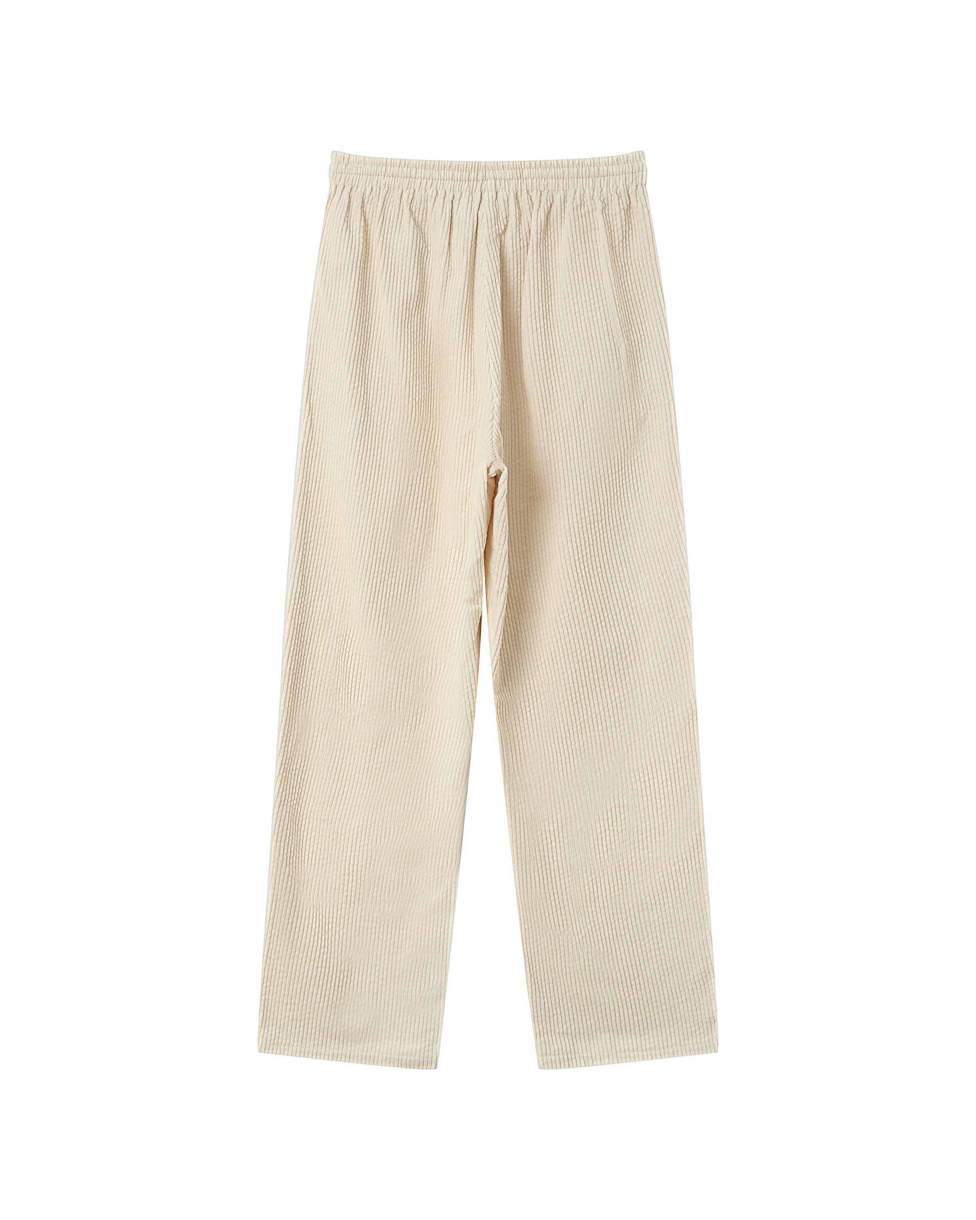 Pantalon large velours ecru Liberty