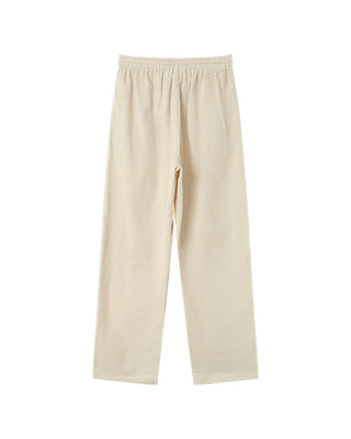 Pantalon large velours ecru Liberty