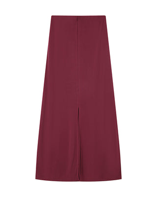 Jupe en modal bordeaux Sama
