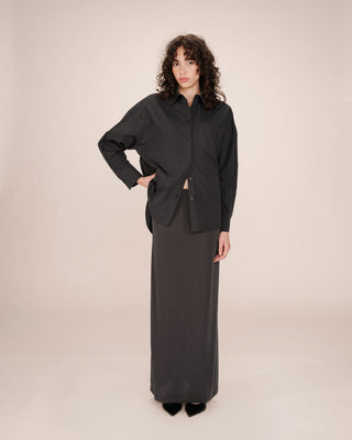 Jupe en modal carbone Sama