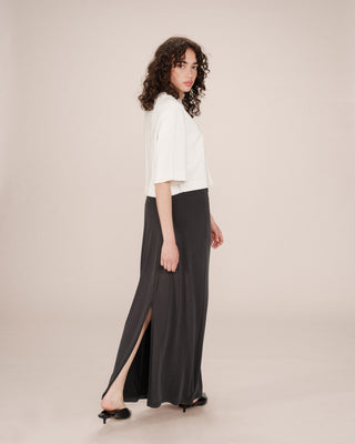 Jupe en modal carbone Sama