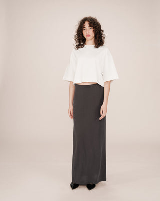 Jupe en modal carbone Sama