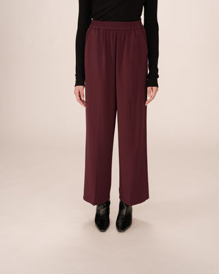 Pantalon fluide bordeaux Noblesse