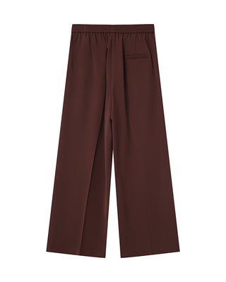 Pantalon fluide chocolat Noblesse