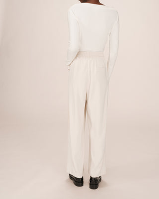 Pantalon fluide ecru Noblesse