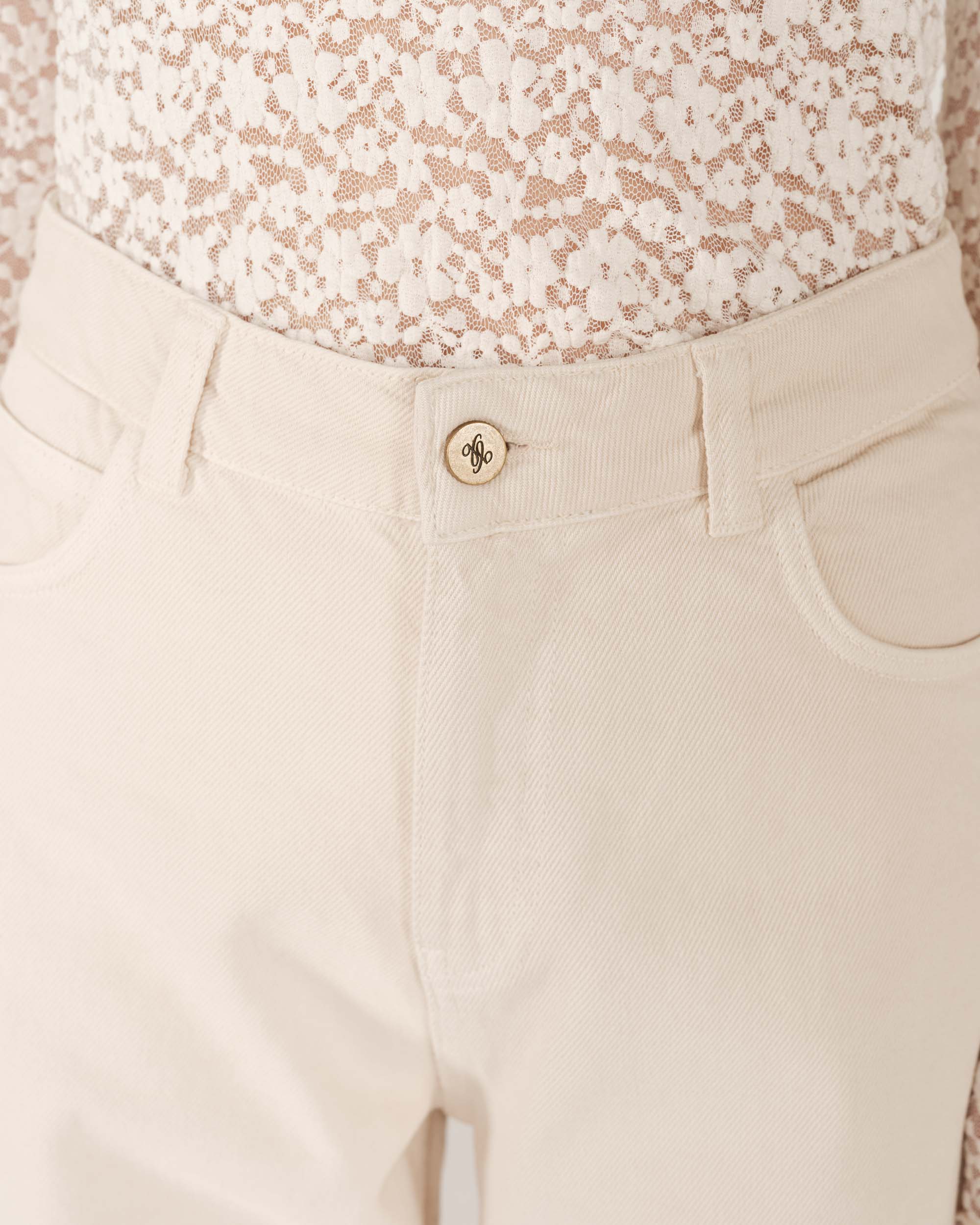 Wide-leg jeans beige James