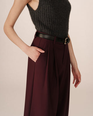 Pantalon tailleur bordeaux Story