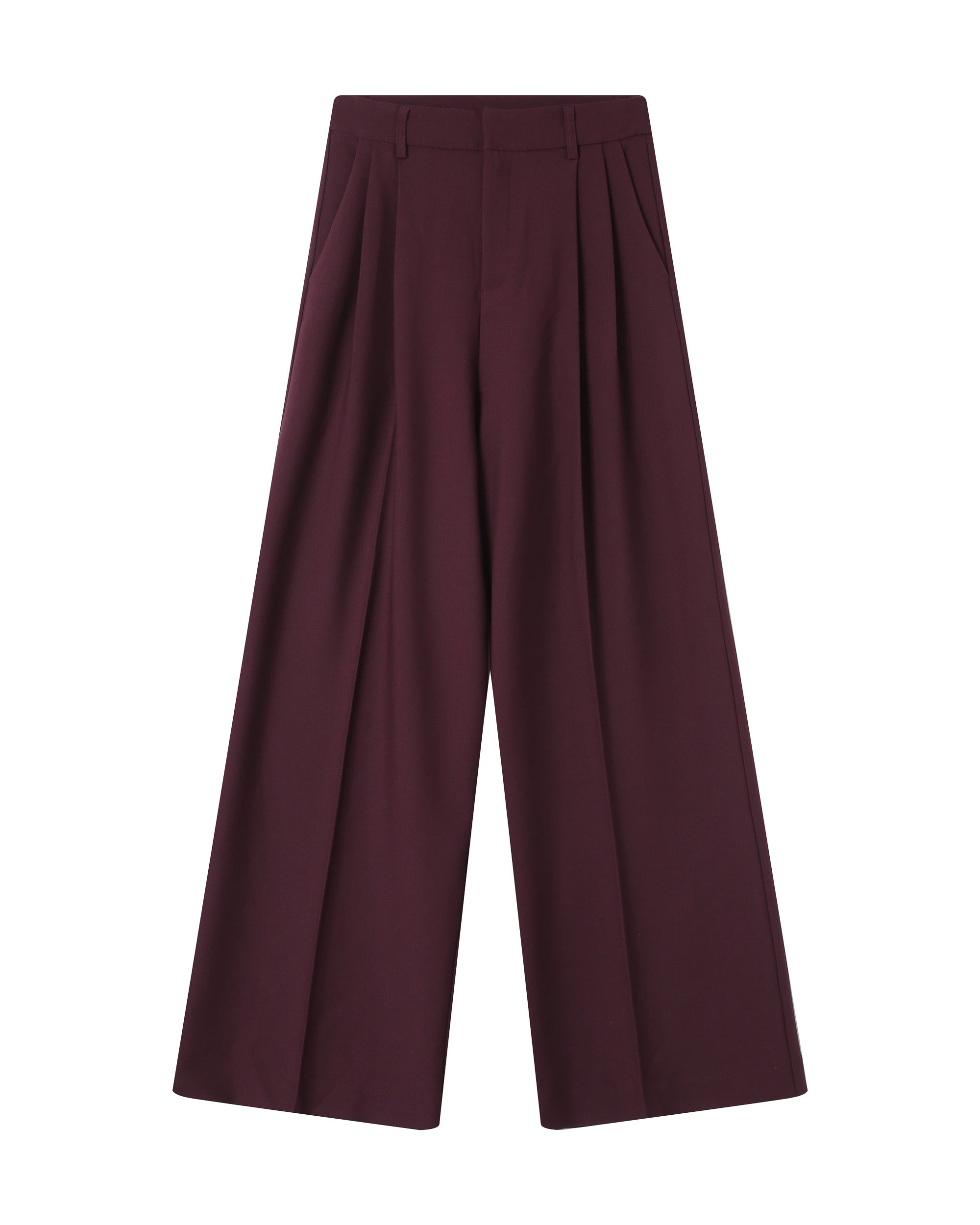 Pantalon tailleur bordeaux Story