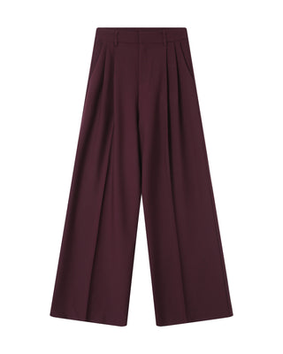 Pantalon tailleur bordeaux Story