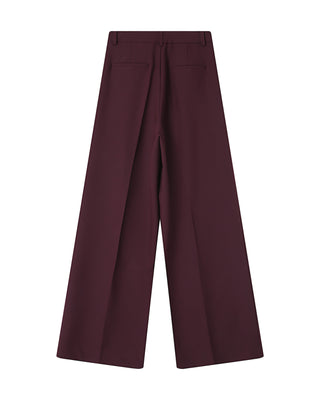 Pantalon tailleur bordeaux Story