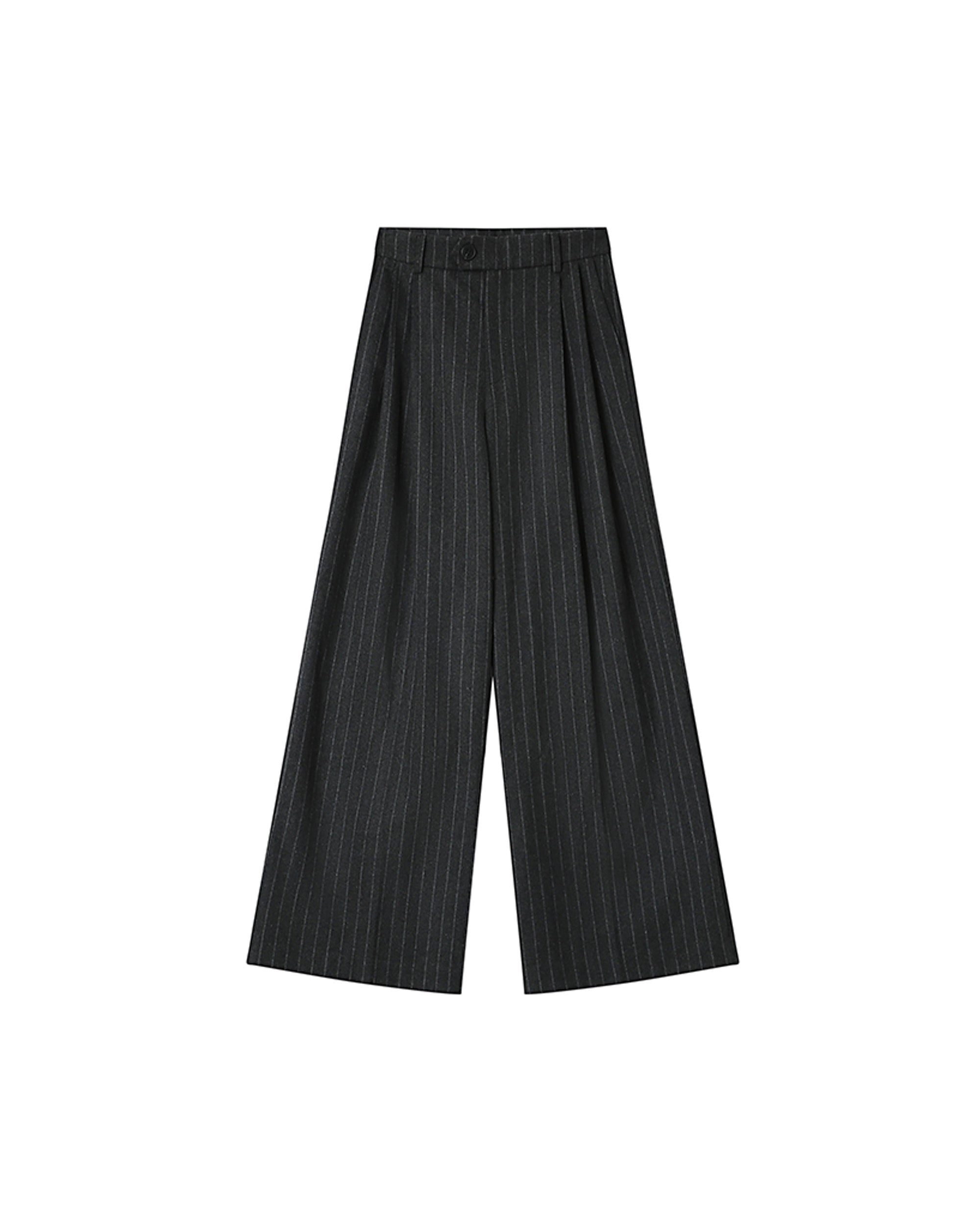 Pantalon tailleur rayures carbone Senna