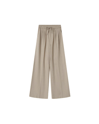 Pantalon a rayures greige Stay