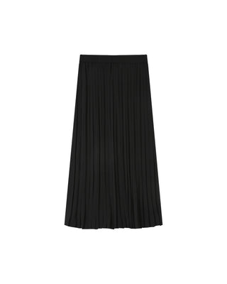Jupe longue plissee noir Plisse