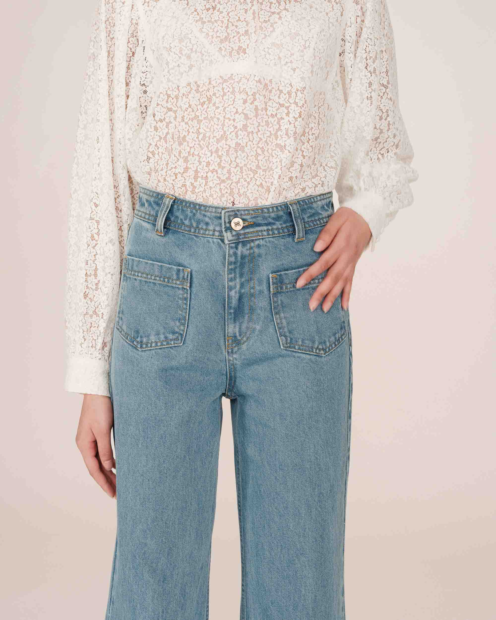 Flared jeans light blue Jacob