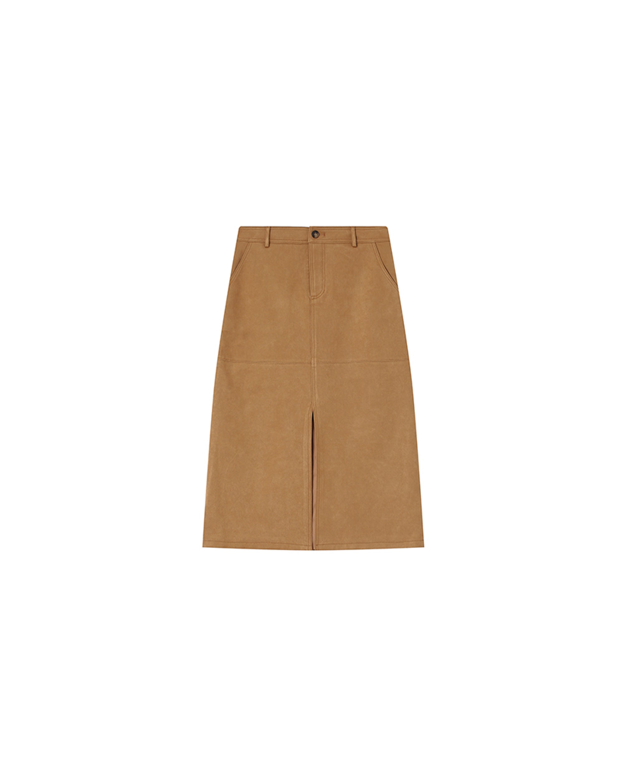 Long suede skirt ocre Sorry