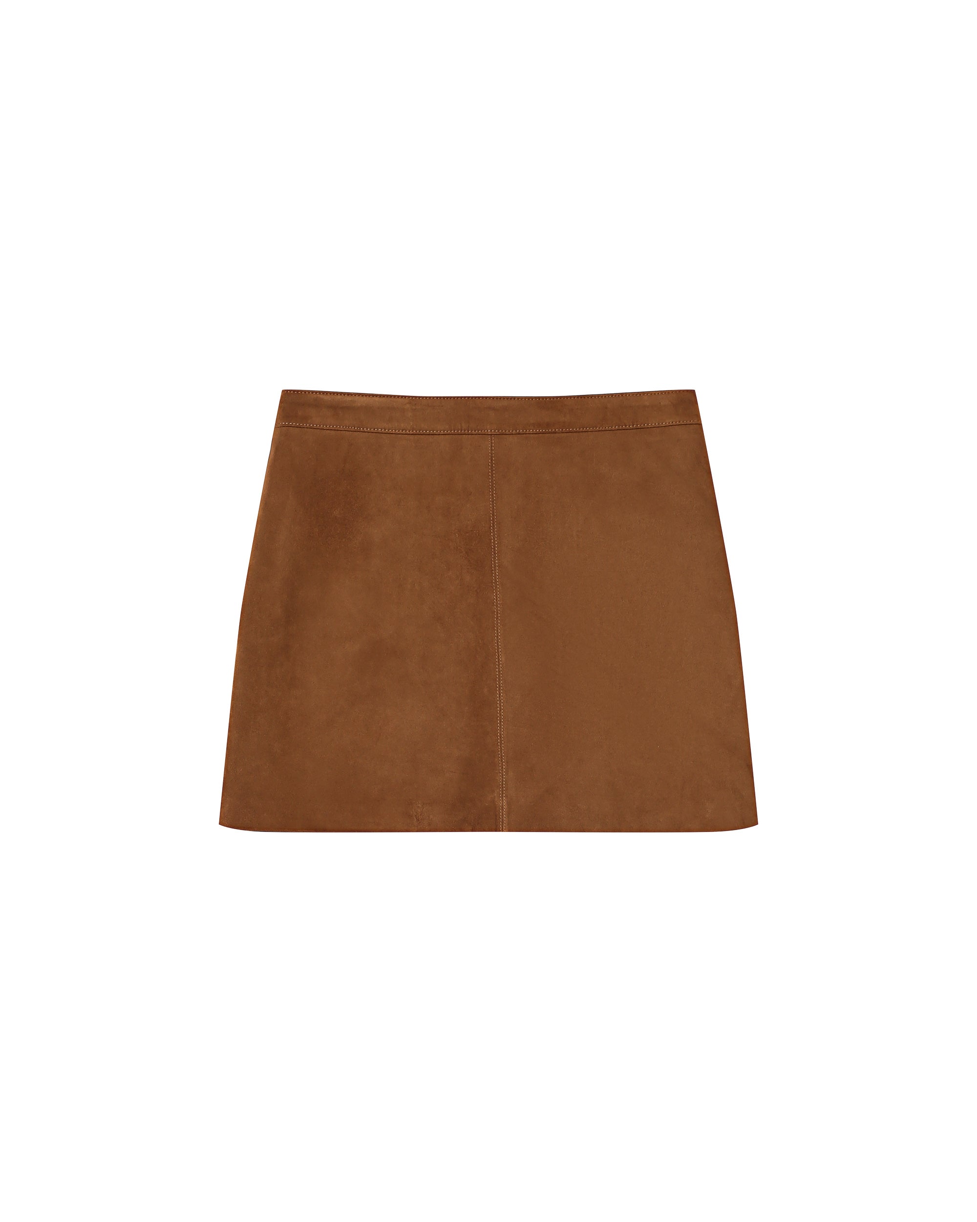 Short suede skirt camel Surprenante