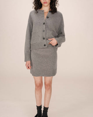 Fitted knit skirt gray Shae