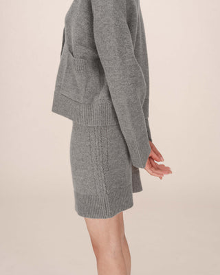 Fitted knit skirt gray Shae