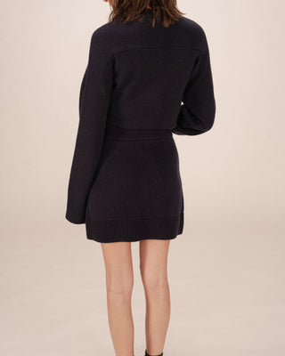 Fitted knit skirt navy Shae