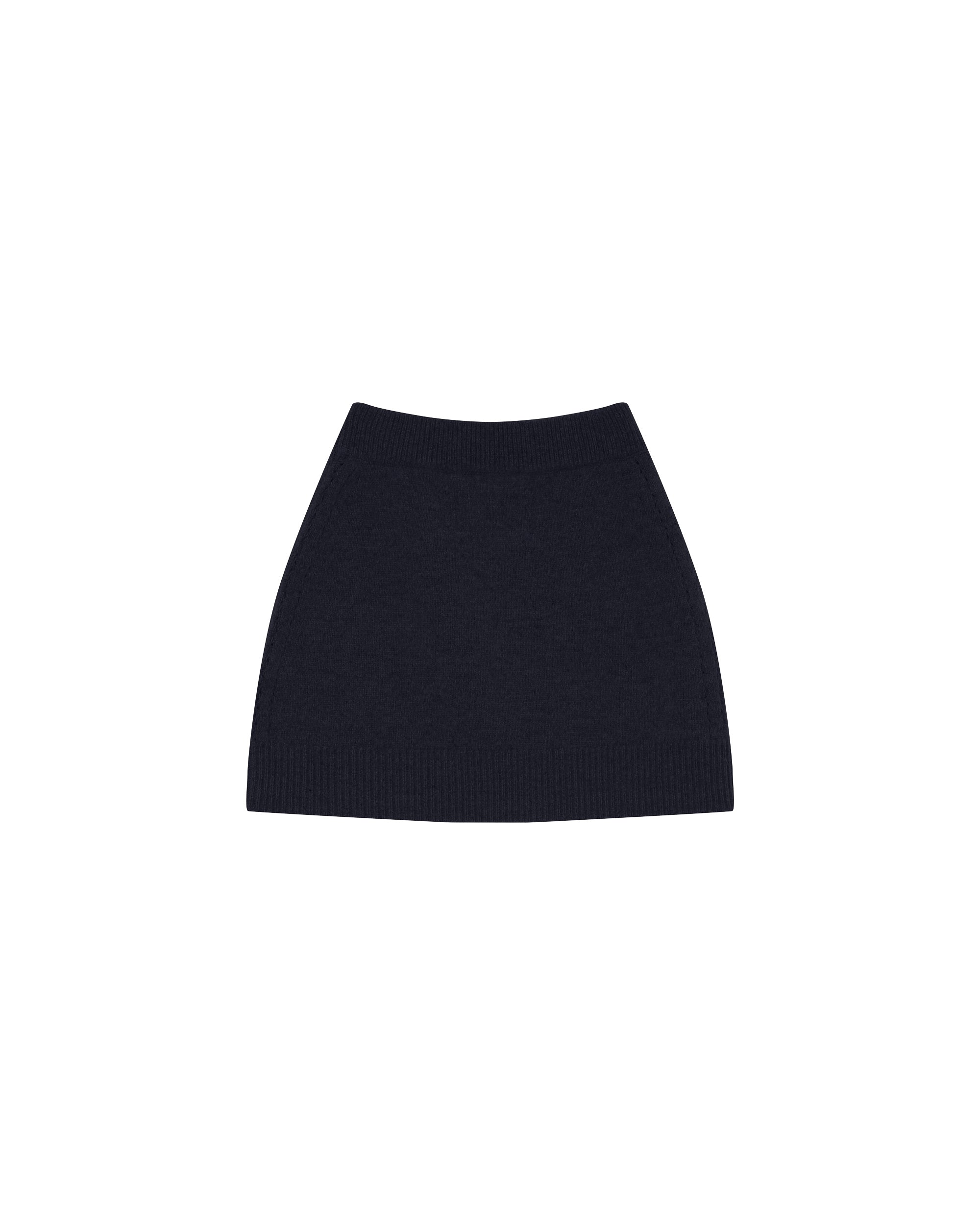 Jupe ajustée en maille marine Shae
