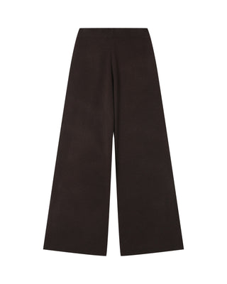 Pantalon en maille chocolat Sao