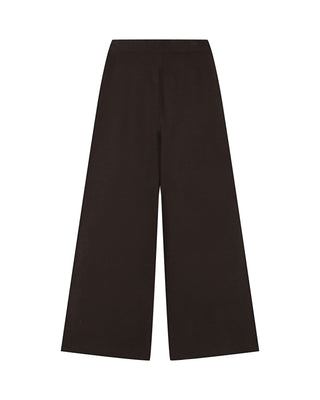 Pantalon en maille chocolat Sao