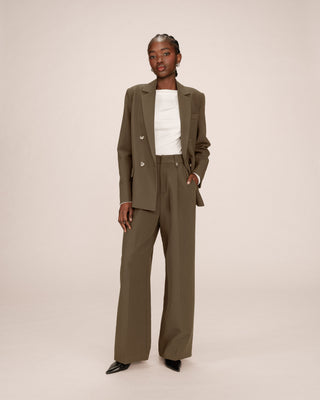 Pantalon tailleur vert foret Septime