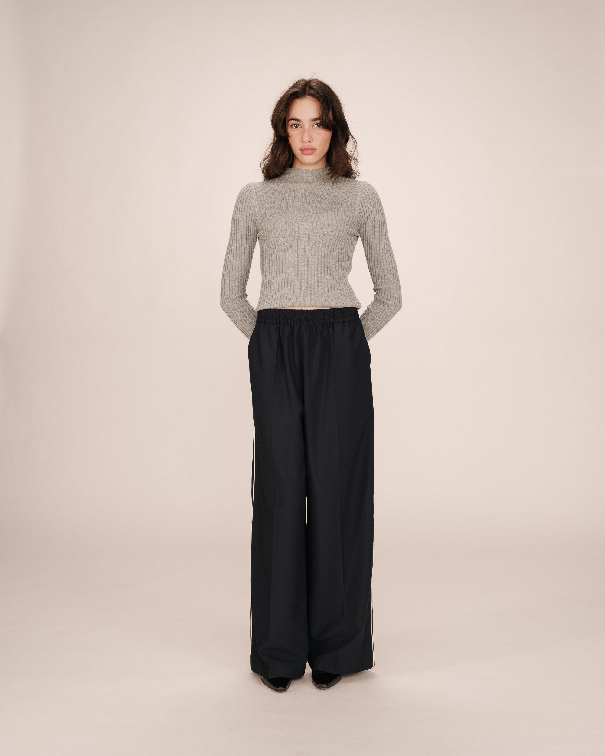 Pantalon large marine Sweeney