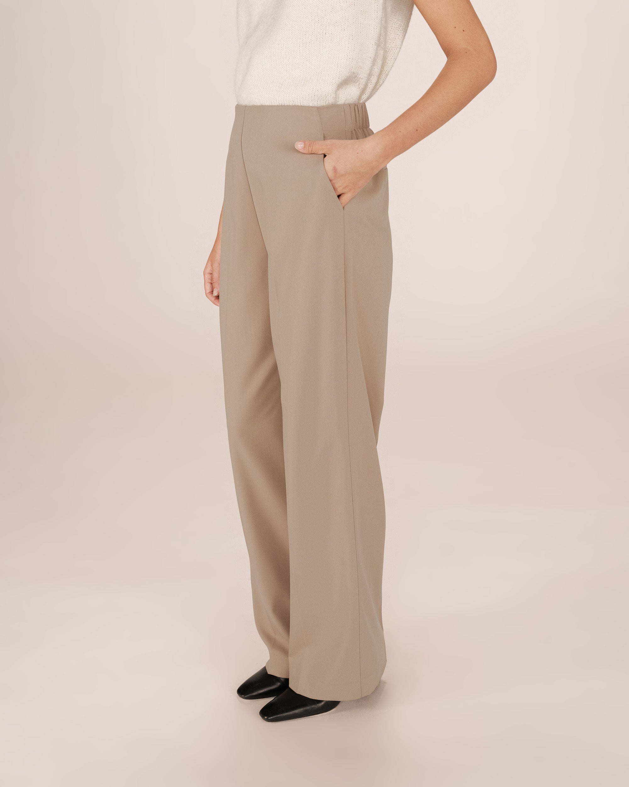 Tailored trousers greige Stewart