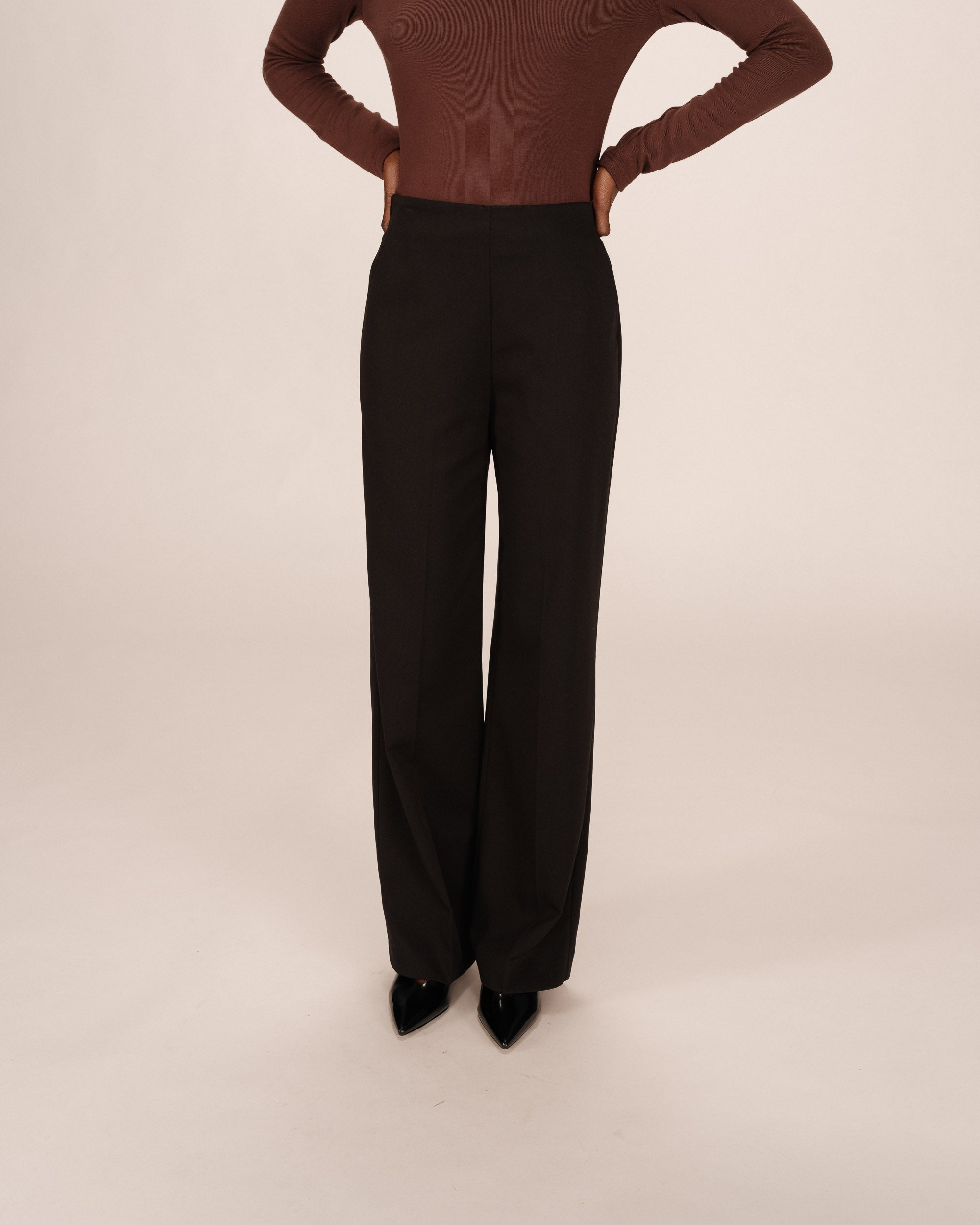 Pantalon tailleur noir Stewart