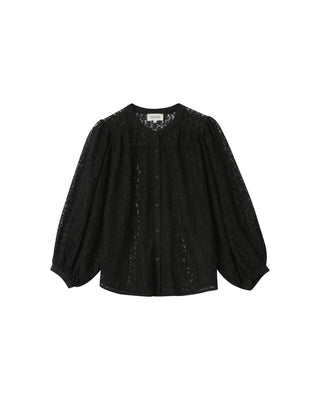 Blouse en dentelle noir Sophia