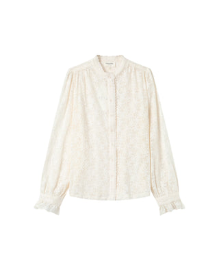Blouse en dentelle ecru Swing