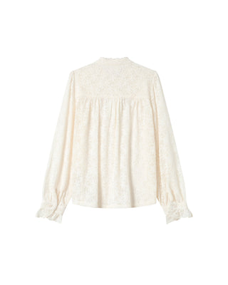 Blouse en dentelle ecru Swing