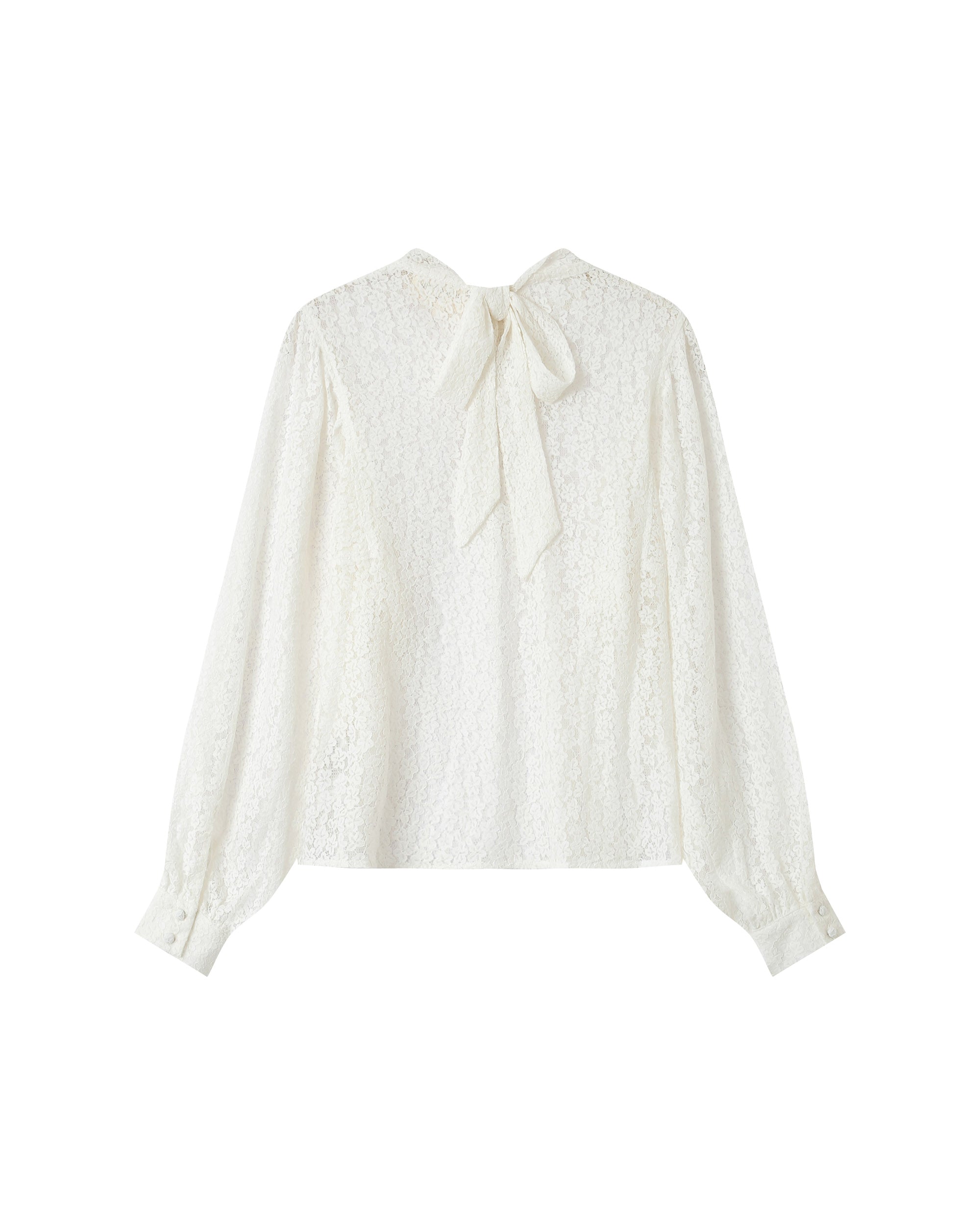Blouse col lavallière ivoire Sicilia