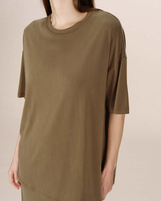 T-shirt en modal vert foret Santo