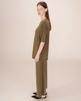 T-shirt en modal vert foret Santo