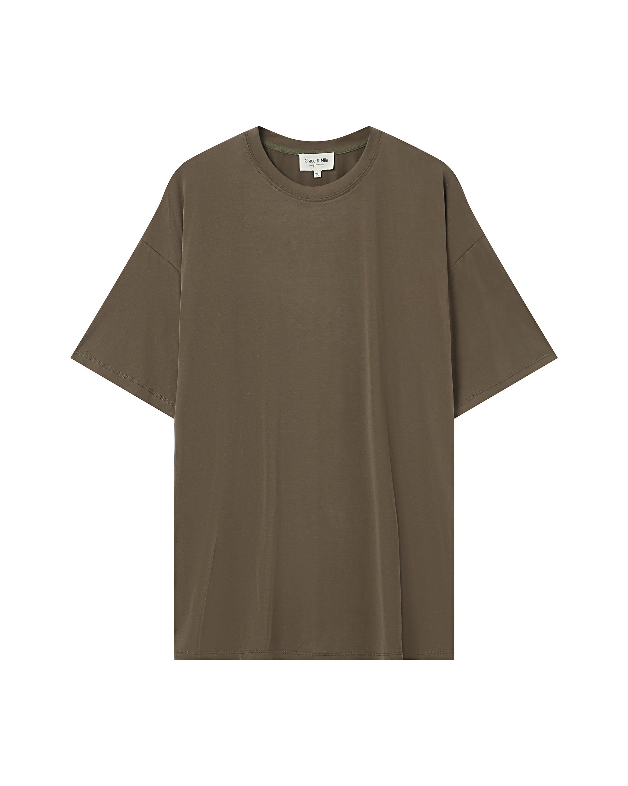 T-shirt en modal vert foret Santo
